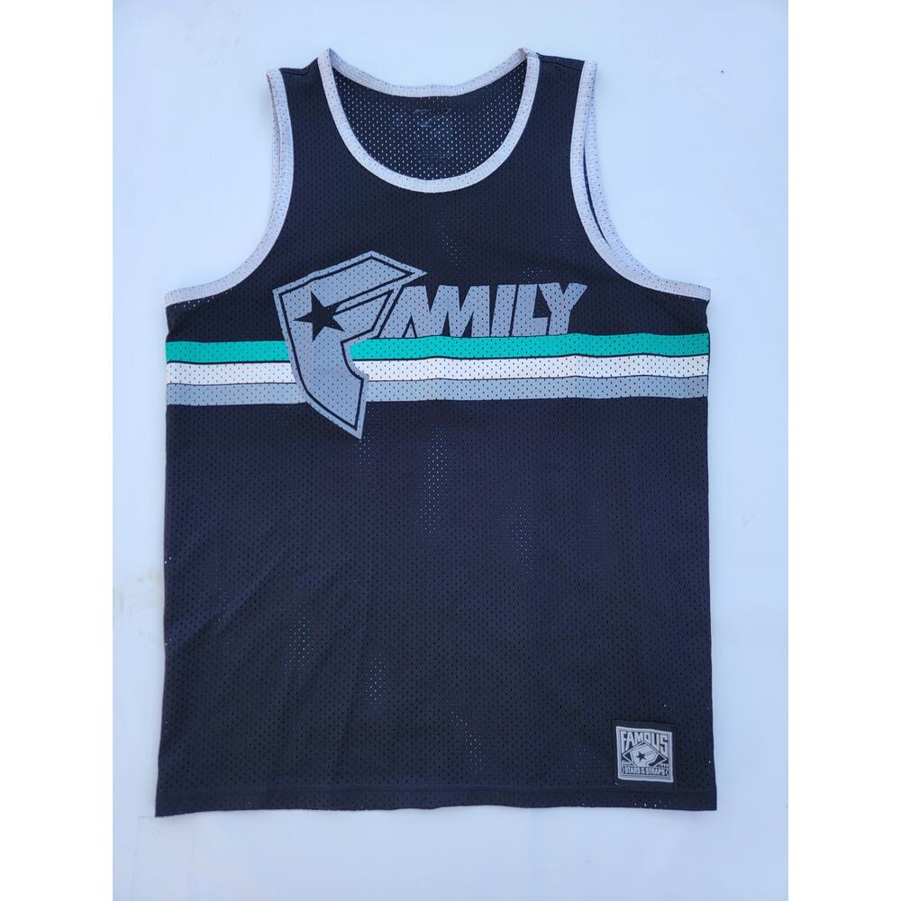 Vintage Famous Stars and Strips Jersey Black &Silver Since 1999 Size M